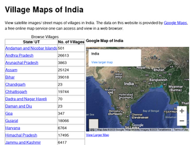'villagemap.in' screenshot