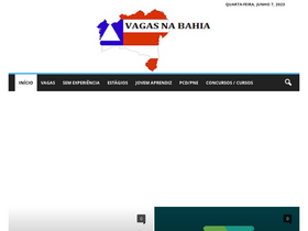 'vagasnabahia.com.br' screenshot