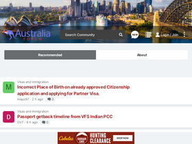 'australiaforum.com' screenshot
