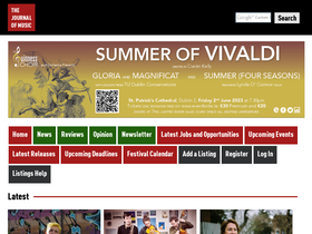 'journalofmusic.com' screenshot