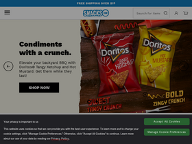 'snacks.com' screenshot