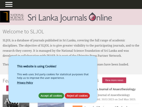 'sljol.info' screenshot