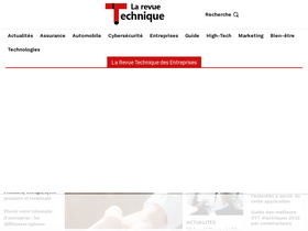 'larevuetech.fr' screenshot