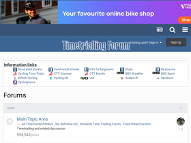 'timetriallingforum.co.uk' screenshot