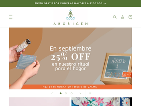 aborigencol.com homepage screenshot