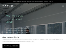 'varjo.com' screenshot