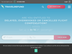 'travelrefund.com' screenshot