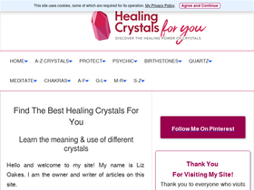 'healing-crystals-for-you.com' screenshot