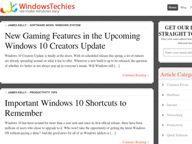 'windowstechies.com' screenshot