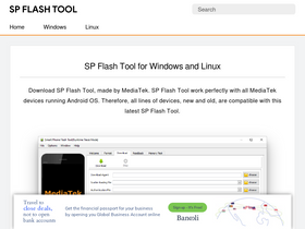 'spflashtools.com' screenshot