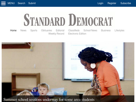 'standard-democrat.com' screenshot