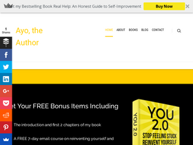 'ayotheauthor.com' screenshot