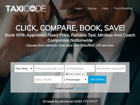 'taxicode.com' screenshot