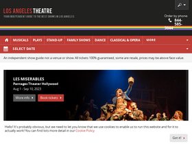 'los-angeles-theatre.com' screenshot