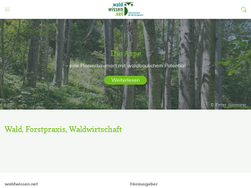 'waldwissen.net' screenshot
