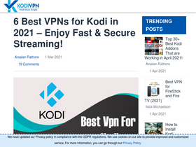 'kodivpn.co' screenshot