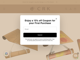 Crk homepage screenshot