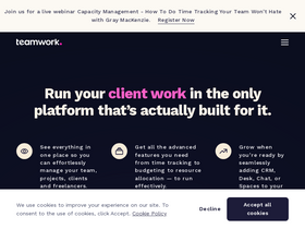'teamwork.com' screenshot