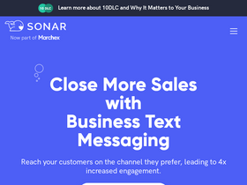 'sendsonar.com' screenshot