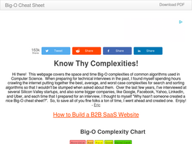 'bigocheatsheet.com' screenshot