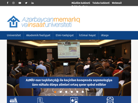 'azmiu.edu.az' screenshot