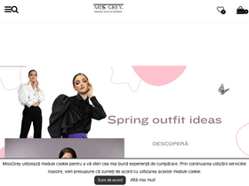 'missgrey.ro' screenshot