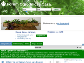 'forumogrodniczeoaza.pl' screenshot