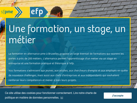 'efp.be' screenshot