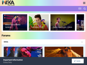 'mikafanclub.com' screenshot