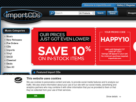 'importcds.com' screenshot