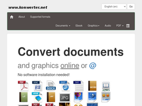 'konwerter.net' screenshot