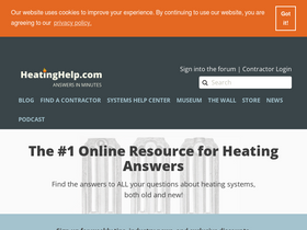 'heatinghelp.com' screenshot