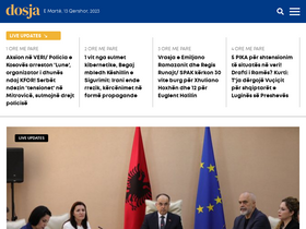 'dosja.al' screenshot