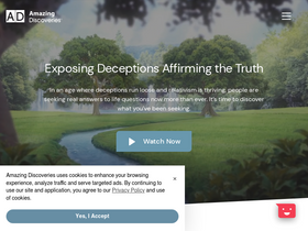 'amazingdiscoveries.org' screenshot