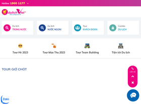 'dulichviet.com.vn' screenshot