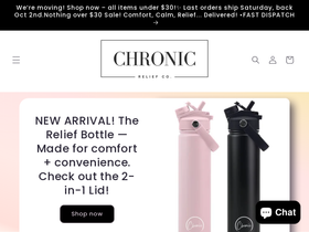 chronicreliefco.com.au homepage screenshot