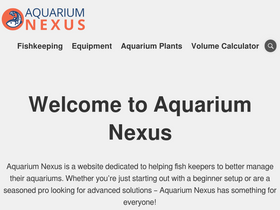 'aquariumnexus.com' screenshot