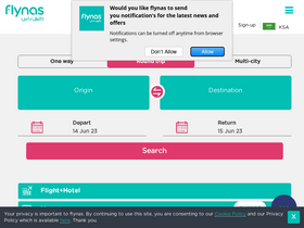 'flynas.com' screenshot