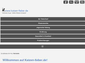 'katzen-fieber.de' screenshot
