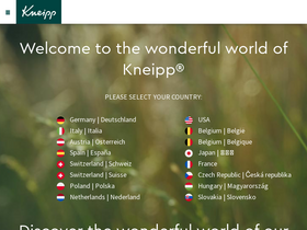 'kneipp.com' screenshot
