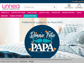'linnea.fr' screenshot