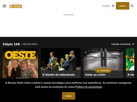 'revistaoeste.com' screenshot