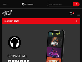 sinimabeats.com homepage screenshot