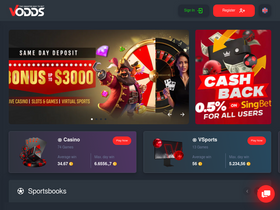 'vodds.com' screenshot