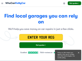 'whocanfixmycar.com' screenshot