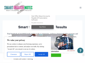 'smartenglishnotes.com' screenshot