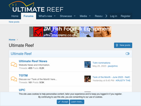 'ultimatereef.net' screenshot