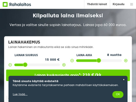 'rahalaitos.fi' screenshot