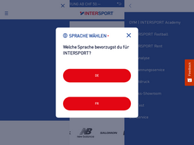 'intersport.ch' screenshot
