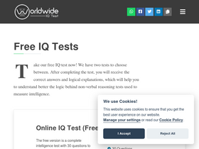 'worldwide-iq-test.com' screenshot